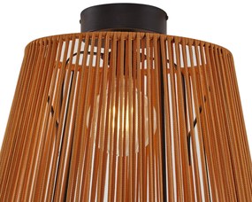 Japandi kültéri mennyezeti lámpa narancssárga kötéllel IP54 - Jayla