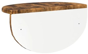 vidaXL Falpolc 2 pcs Füstölt tölgy 38 x 19 x 19 cm Faanyag