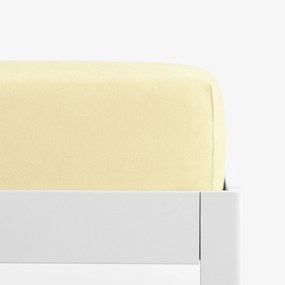 Goldea jersey gumis lepedő - banán sárga 200 x 220 cm