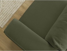 Zöld kinyitható-tárolóhelyes kanapé 265 cm Ezechiel – Bobochic Paris