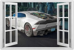 Poszterek 90x60 Fehér sportautó
