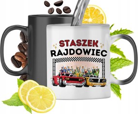 Mágikus bögre Állványra Fekete Matt Nyomtatott Képpel 330ml