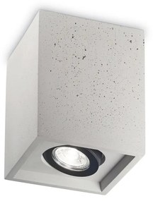 IDEAL LUX OAK beton mennynezeti lámpa GU10 foglalattal, max. 35W, 13,5x13,5 cm, szürke 150475