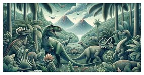Kép őskori dinoszaurusz világ a dzsungelben