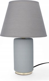 Asztali lámpa dekoráció glamour kerámia lámpabúra éjjeli lámpa szürke