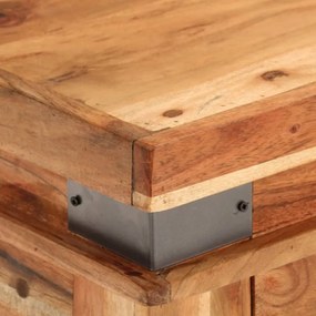 tömör akácfa tálalóasztal 110 x 34 x 74 cm