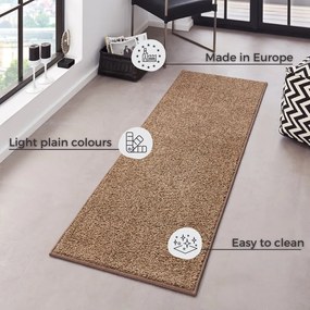 Pure barna futószőnyeg, 80 x 300 cm - Hanse Home