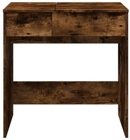 füstös tölgy színű fésülködőasztal tükörrel 73 x 46,5 x 120 cm