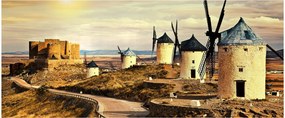Kép - Szélmalmok (120x50 cm)