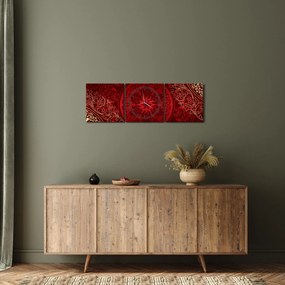 Kép - Arany mandalák (órával) (90x30 cm)