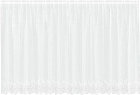 vidaXL Csipkés Függöny függönyökkel Fehér 140 x 400 cm Poliészter