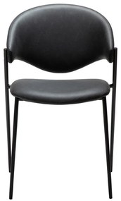 Fekete bőrutánzat étkezőszék Zone – DAN-FORM Denmark