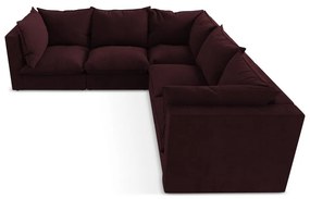 Borvörös sarokkanapé Manao – Makamii