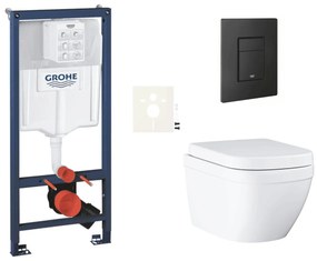 Falra akasztható WC szett világos falakhoz / falra szerelhető Grohe Euro Ceramic SIKOGRSEUEKF0