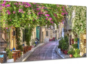 Vászonkép 100x70 Görögország Plaka negyed Út