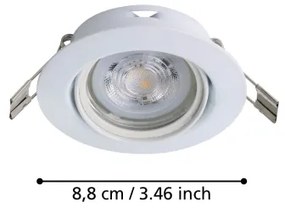 Eglo 901756 - KÉSZLET 3x LED Beépíthető lámpa FAVAZZINA 1xGU10/4W/230V fehér