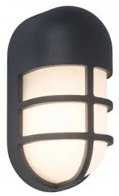 LED lámpatest , oldalfali , 15W , meleg fehér , sötét szürke , kültéri , IP54 , LUTEC , BULLO