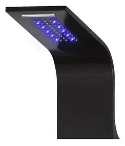 Verona BLACK termosztatikus zuhanypanel, rozsdamentes acĂ©l