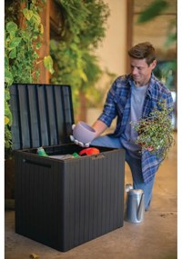 Szürke kerti tárolódoboz City – Keter