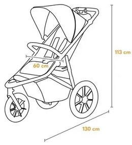 Lionelo - Sport babakocsi AZURA fekete/zöld