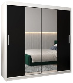 Ruhásszekrény 200 cm Toki 1 (matt fekete + matt fekete). 1064930