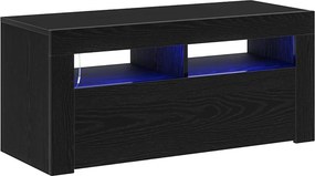 vidaXL TV szekrény Fekete tölgy 90 x 35 x 40 cm Faanyag