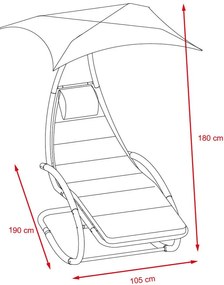 Avenberg ARIEL Kerti relaxációs nyugágy / hinta