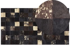 Barna bőrszőnyeg 80 x 150 cm BANDIRMA Beliani
