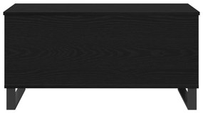 Fekete Tölgy Dohányzóasztal 90x44.5x45 cm Szerelt Fa