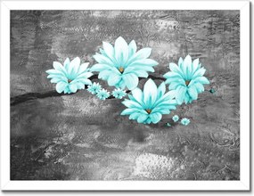 Poszterek keretben 40x30 Türkiz magnólia