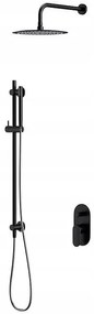 Cersanit Crea - készlet B258 rejtett zuhanygarnitúra, fekete, S952-009