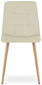 AKCIÓ Világosbézs bársonyszék KARA II. osztály