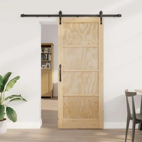 Csúszó ajtó Egyéb ORKDAL Természetes és fekete 83 x 202 cm