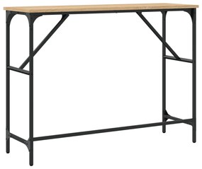 sonoma tölgy színű szerelt fa dohányzóasztal 100x32x75 cm