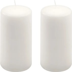 Oszlopgyerta készlet 2 db magasság 15 cm Ø 7,5 cm fehér