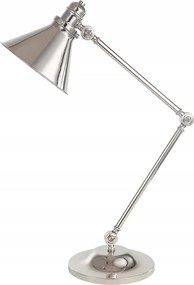 Asztali lámpa klasszikus retro nikkel króm polírozott állítható Elstead