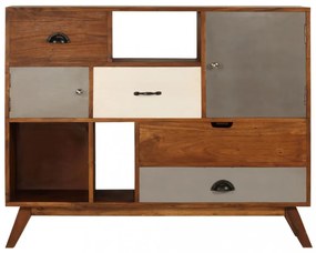 tömör akácfa tálalószekrény 115 x 35 x 86 cm