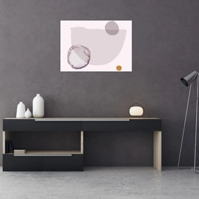 Üveg kép - Lila minimalizmus N⁰2 (70x50 cm)