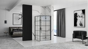 Zuhanykabin Rea Molier Black 110x90