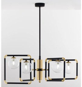 Jupiter 1985 - Csillár rúdon IBRA 5xG9/10W/230V fekete/arany