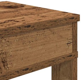antik fa szerelt fa cipőtartó 80x30x98 cm