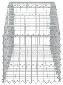 íves horganyzott vas gabion kosár 150x50x40/60 cm