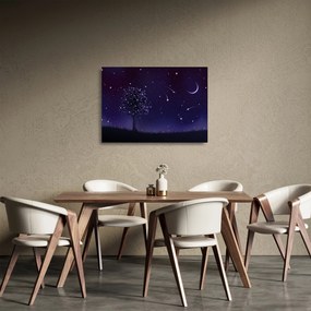 Kép - Illusztrációban fogott éj (üvegen) (70x50 cm)