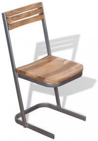 2 db tömör tíkfa étkezőszék