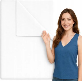 Lepedő 160x200 hagyományos gumis pamut fehér Lengyel