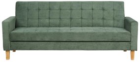Zöld kárpitozott kanapéágy VEHKOO Beliani