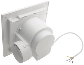 Sapho, TECTO fürdőszobai mennyezeti ventilátor axiális, 20W, cső 100mm, fehér, időzítő, TC202