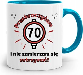 Bögre Tökéletes Ajándék Születésnapra 70 70-es 70-es évek fotónyomtatással