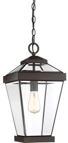 Quoizel QZ-RAVINE8-L - Kültéri csillár láncon RAVINE 1xE27/60W/230V IP23 barna