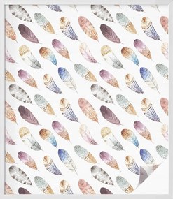 Öntapadós ablak furnér, amely biztosítja a boho tollak magánéletét 100x116